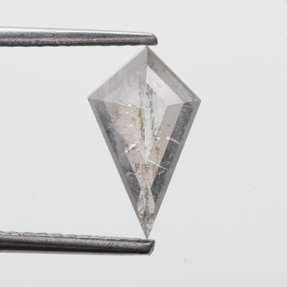 1.02 Carat  Natural Kite  Milky White Diamond |  Rustic Diamond | Geometric Engagement Stone 10.70MM