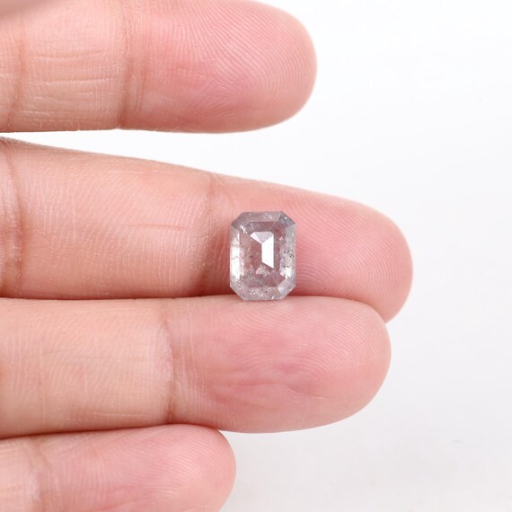 3.01 Carat Emerald Cut Salt and Pepper Diamond (9.20MM) – Canadian Origin