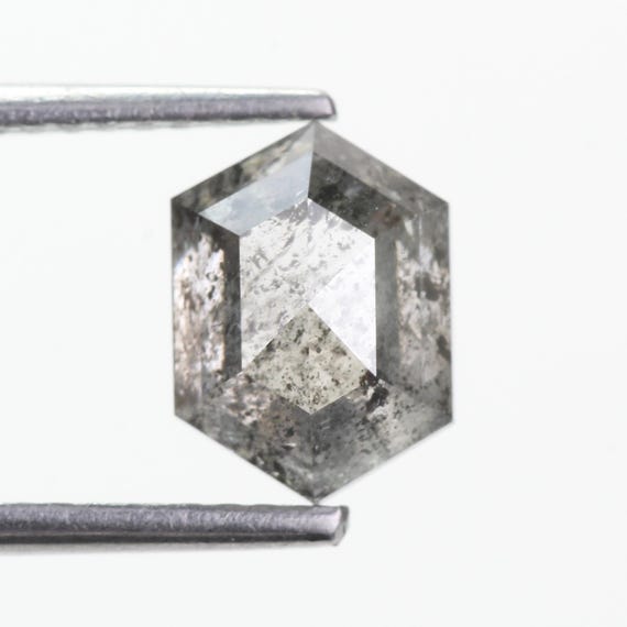 1.77Carat Natural Salt and Pepper Color Diamond For Jewelry Making 8.25MM