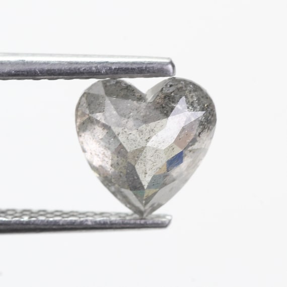 1.52CT  Carat Natural  Salt And Pepper Color Diamond For Jewelry Making  7.30MM
