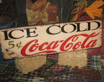 Coca Cola Coke 5 Cent 1910 Logo Ad Retro Vintage Wall Art Decor Metal Tin Sign Coca Cola Coke 5 Cent 1910 Logo Ad Retro Vintage Wall Art Decor Metal Tin Sign