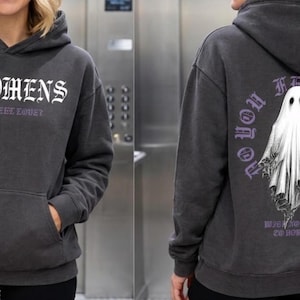 Felpa con cappuccio "Bad Omens Do You Feel Love Tour 2 sides", maglietta con le date del tour negli Stati Uniti