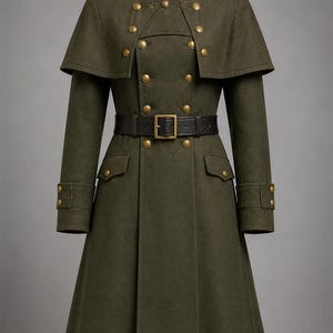 Military Cape Coat - Etsy