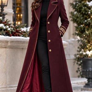 Embroidered Military Coat - Etsy