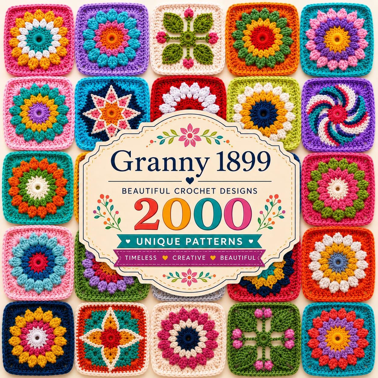 Granny square kit - Etsy 日本