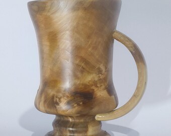 Hand Turned Wood & Resin Decorative Cup | Artisan Art Vessel