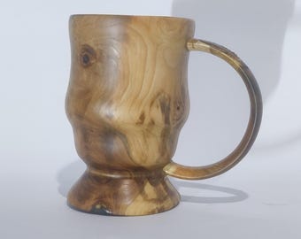 Hand Turned Wood & Resin Decorative Cup | Artisan Art Vessel