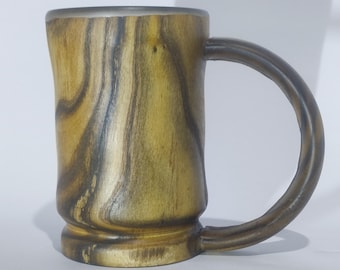 Hand Turned Wood & Resin Decorative Cup | Artisan Art Vessel