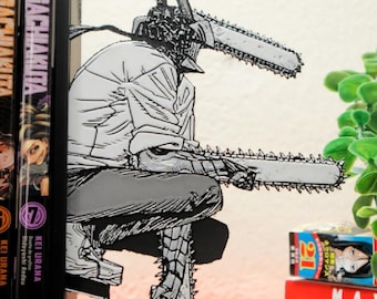 Chainsaw man themed bookend set