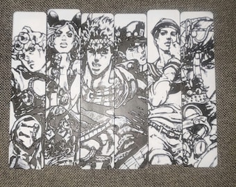 JoJo's bizarre adventure themed bookmarks