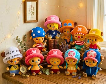 Tony Chopper Plush Toy – Soft Fleece Anime Character Decor 10"