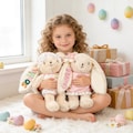 Personalized Easter Bunny Personalized Rabbit Plush Toy Embroidered Baby Name Gift Bunny Nursery Bunny Decor Easter Gift Baby Shower Gift