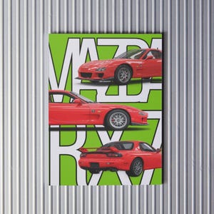 Mazda RX-7 FD Poster, JDM Rotary Sports Car Wall Art (A4 Digital Download)