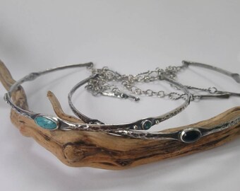 Collar étnico de plata de ley