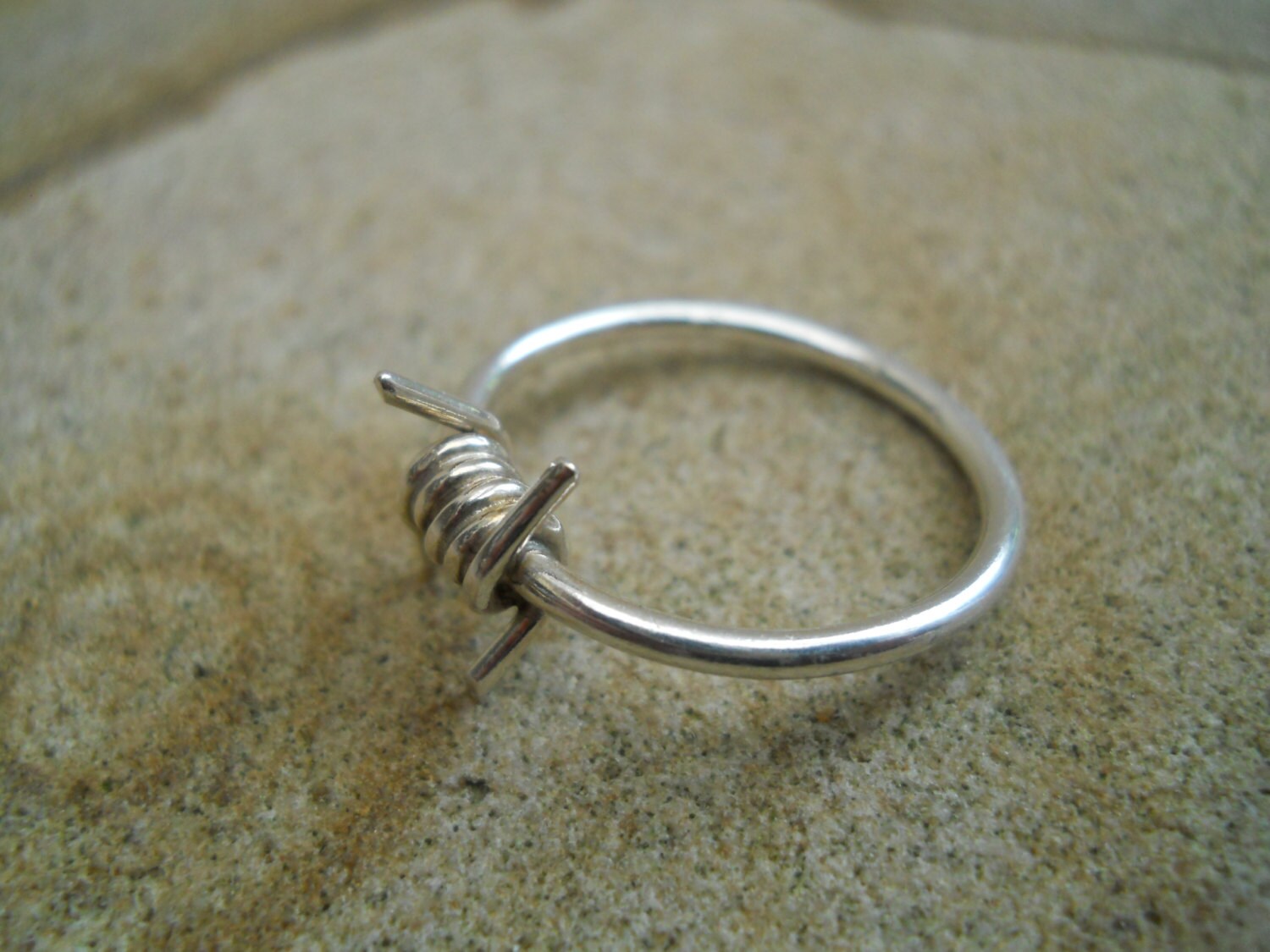 Barbed Wire Ring Etsy