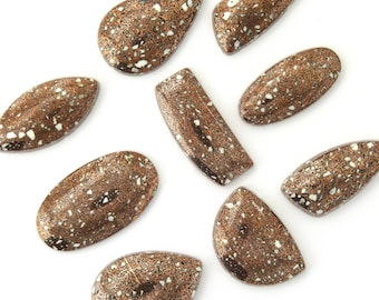 Copper Firebrick Cabochon: Michigan Gemstone