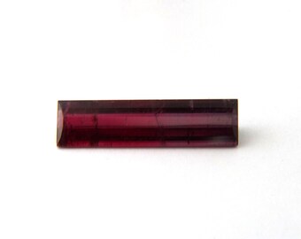 Red Purple Pink Tourmaline Faceted Gemstone with Free Shipping 7.4x28.1x4.7 mm