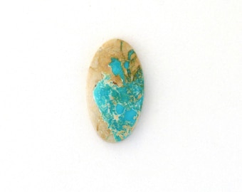Natural Royston Turquoise Designer Cabochon 13.7x24.8x4.0 mm Free Shipping Free Returns