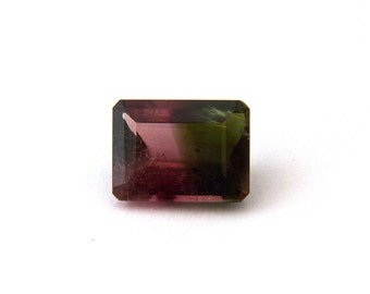 Pink Green Watermelon Tourmaline Faceted Gemstone with Free Shipping Free Returns 7.7 carats