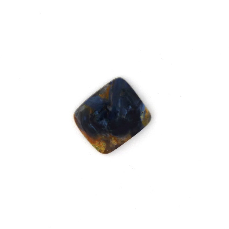 African Blue Pietersite Designer Gemstone Cab 16.6x19.3x3.5 mm Free Shipping Free Returns