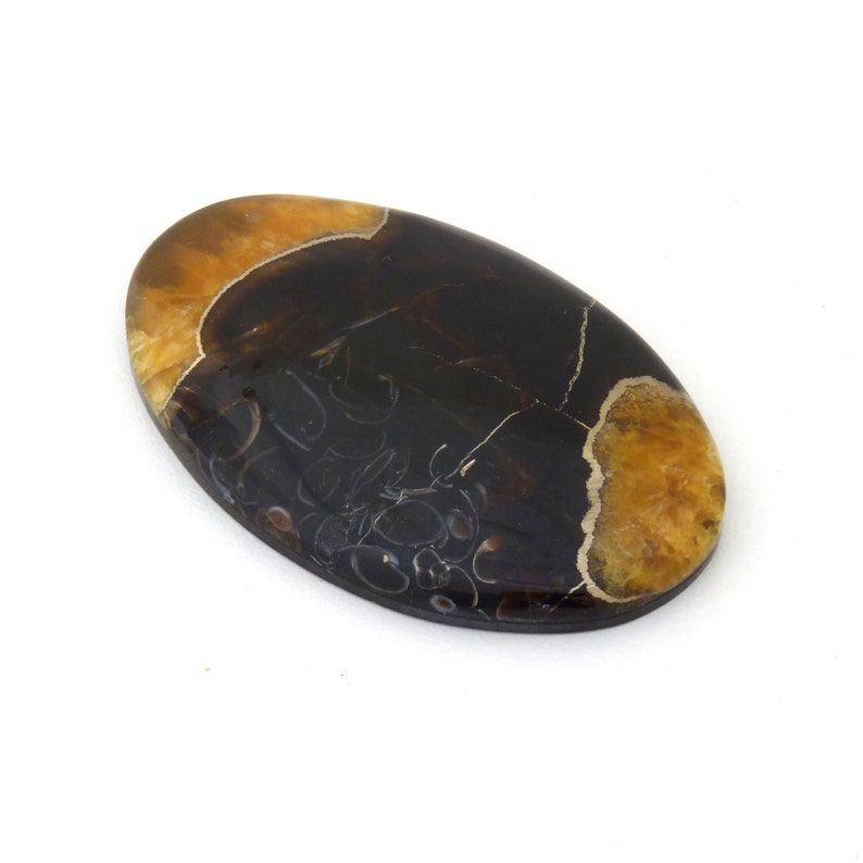 Simbercite or Simbircite Pyrite Agate Designer Cabochon Free Shipping 38.8x60.6x8.5 mm