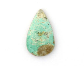 Natural Royston Turquoise Designer Cabochon 20.4x33.8x5.7 mm Free Shipping Free Returns