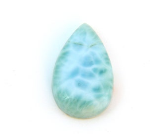 Stunning Blue Larimar Designer Cab Gemstone 15.8x25.5x6.4 mm Free Shipping Free Returns lar0015