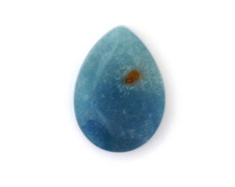 Natural Blue Trolleite in Quartz Designer Cabochon Gemstone 21.2x29.3x7.0 mm Free Shipping Free Returns