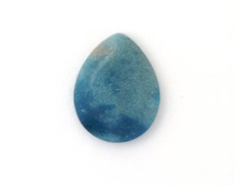 Natural Blue Trolleite in Quartz Designer Cabochon Gemstone 23.2x29.5x6.4 mm Free Shipping Free Returns