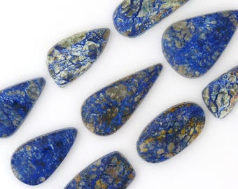 Azurite in Quartz Designer Cabochon Gemstones Free Shipping Free Returns