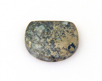 Metallic Blue Covellite Designer Cab Gemstone 20.4x22.3x4.2 mm Free Shipping Free Returns