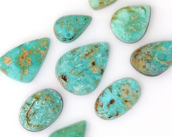 Cripple Creek Turquoise Designer Cabochon Gemstones Free Shipping Free Returns