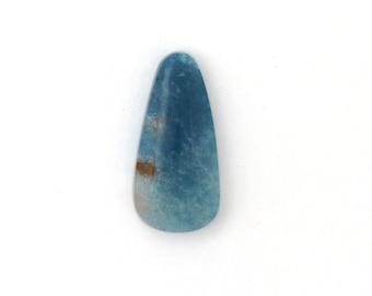 Natural Blue Trolleite in Quartz Designer Cabochon Gemstone 12.8x26.4x5.2 mm Free Shipping Free Returns