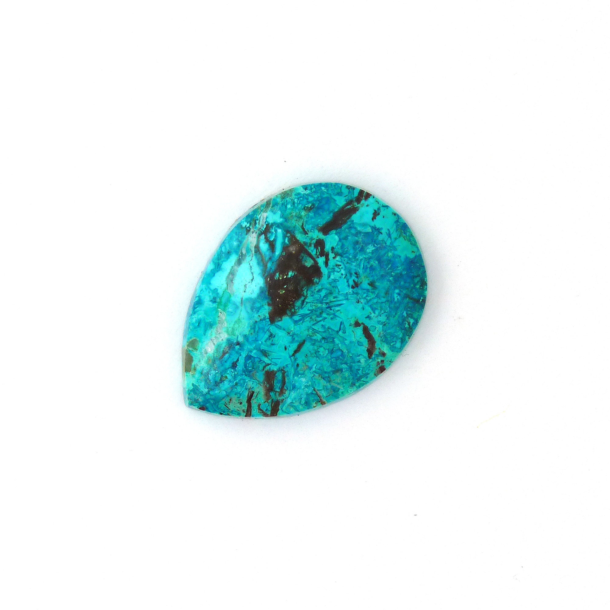 Natural stone untreated genuine gemstone Shattuckit cabochon oval 37,4x27,8 mm 61 ct