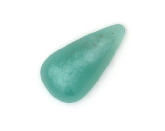 Aqua Pura Chalcedony Designer Cabochon Gemstone 20.4x37.7x11.0 mm Free Shipping Free Returns