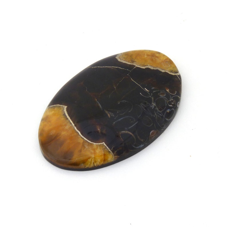 Simbercite or Simbircite Pyrite Agate Designer Cabochon Free Shipping 38.8x60.6x8.5 mm
