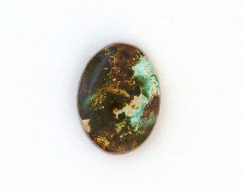 Natural Royston Turquoise Designer Cabochon 19.7x26.4x5.3 mm Free Shipping Free Returns