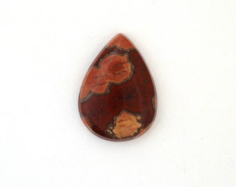 Guadalupe Poppy Jasper Designer Cabochon 18.1x25.2x4.6 mm Free Shipping Free Returns