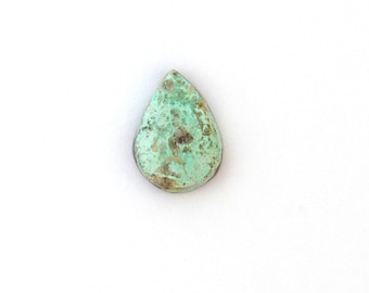 Natural Turquoise Designer Cabochon Gemstone with Free Shipping Free Returns 12.9x17.6x5.4 mm