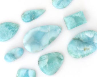 Larimar Designer Cabochon Gemstones Free Shipping Free Returns