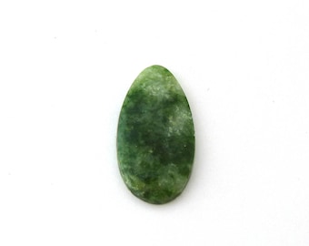 Natural Green Jade Designer Cabochon Gemstone 14.7 x 28.7 x 3.7 mm Free Shipping Free Returns