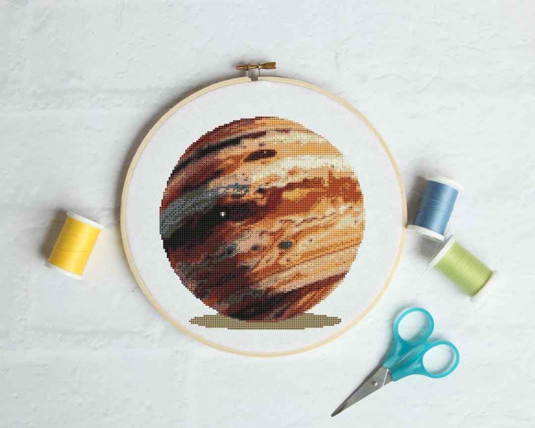 Jupiter Pattern Shortbread Jupiter Cross Stitch Pattern | Planets Design (PDF Pattern) - Etsy