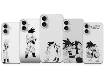 Custodia per telefono Goku Saiyan Power Anime per iPhone 17 16 15 14 13 12 11 Samsung S25 S24 Pixel 10 9 8 7