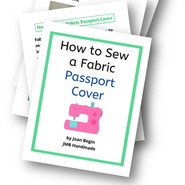 How to Sew a Fabric Passport Cover Sewing Tutorial / Passport Cover Pattern / Passport Cover Sewing Pattern / DIY Passport Cover