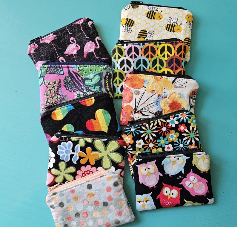 Small Zipper Pouch Sewing Tutorial: Coin Purse Pattern (PDF Pattern) image 6