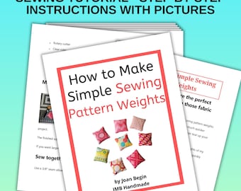 Sewing Pattern Weights Tutorial: Beginner-Friendly DIY (PDF Pattern)