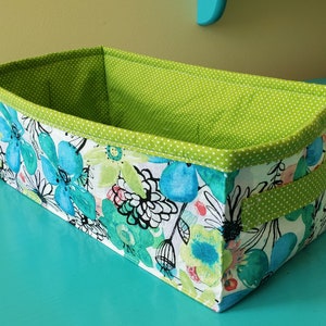 DIY Fabric Rectangle Basket Sewing Tutorial: Printable Pattern (PDF) - Etsy