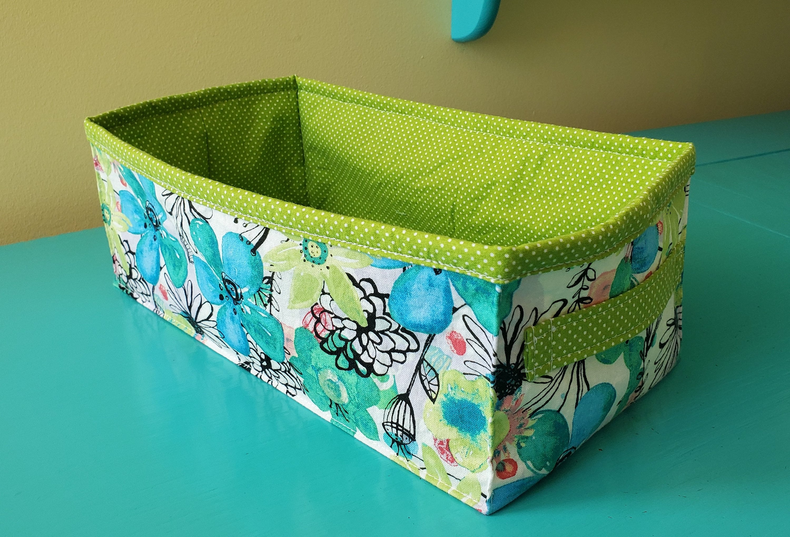 DIY Fabric Rectangle Basket Sewing Tutorial: Printable Pattern (PDF) - Etsy