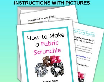 Naai-tutorial stoffen scrunchie: eenvoudig doe-het-zelfpatroon (pdf)