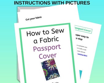 Fabric Passport Cover Sewing Tutorial: Beginner-Friendly DIY (PDF Pattern)